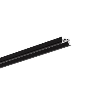 Preview: schwarze Einlassleiste vermittelt moderne Eleganz mit LED Beleuchtung